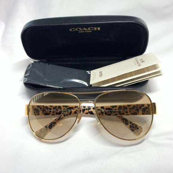 Coach Accessories Coach Sunglasses White Coach With Gold Hardware